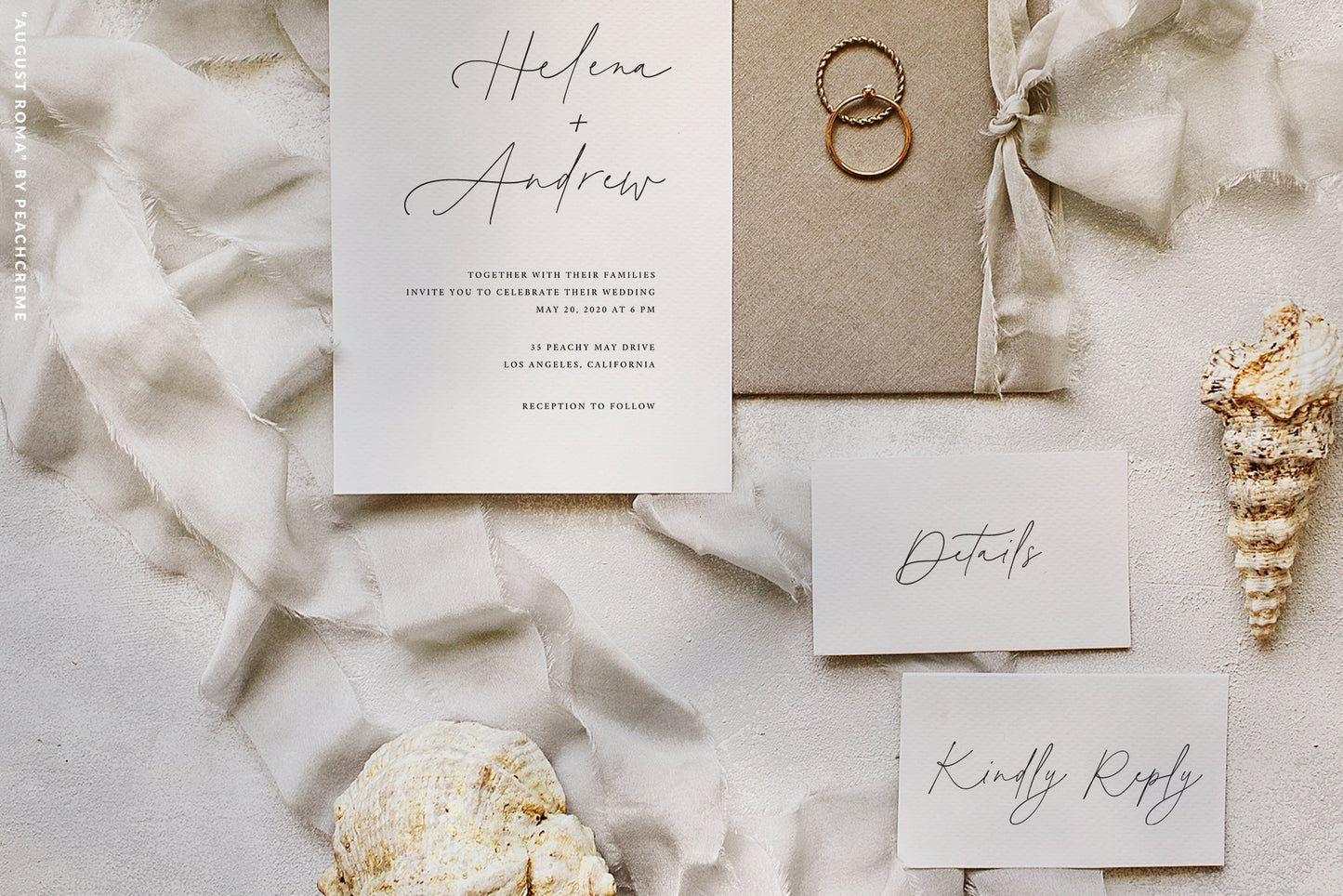 August Roma // Elegant Luxury Font Duo