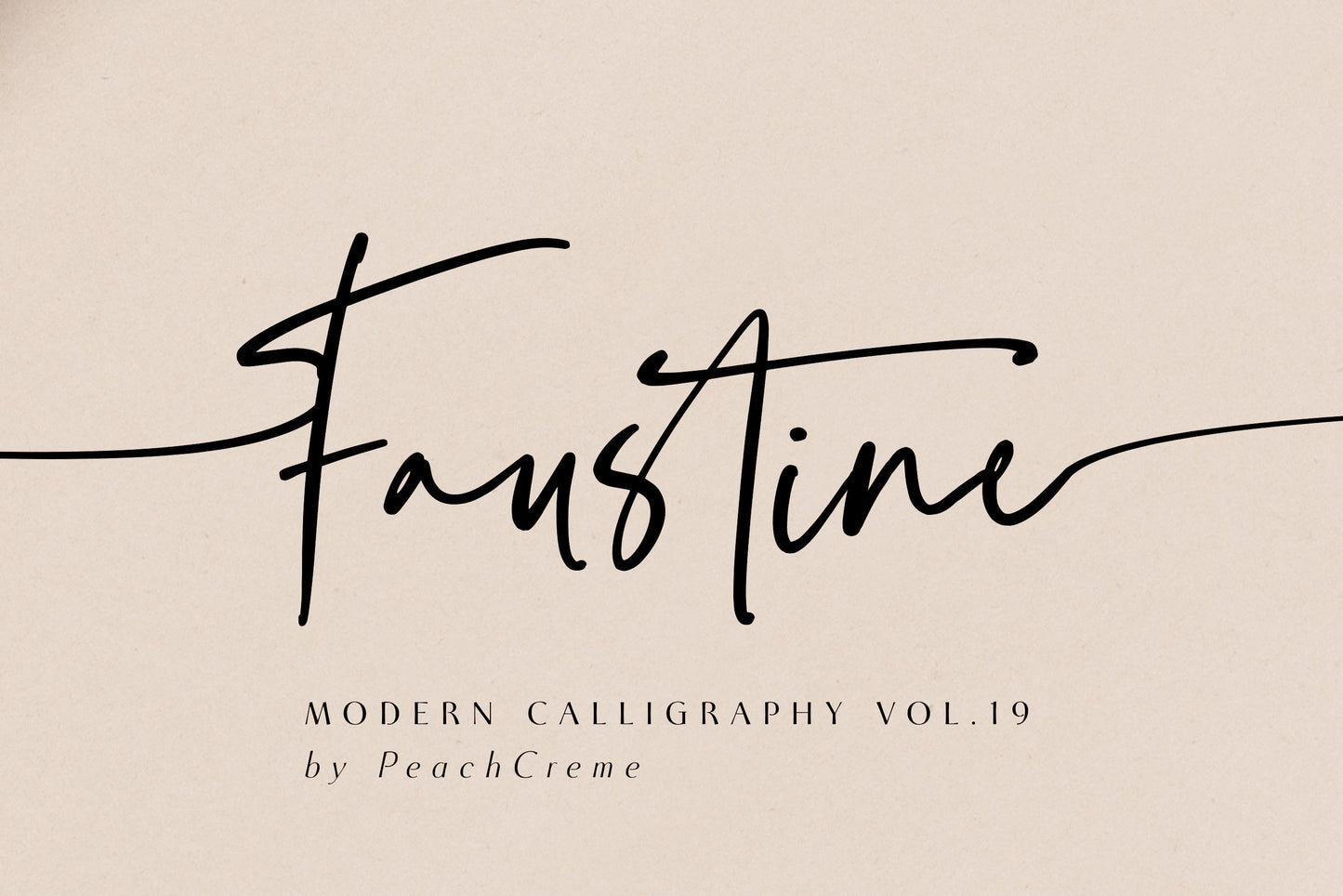 Faustine Modern Script Font