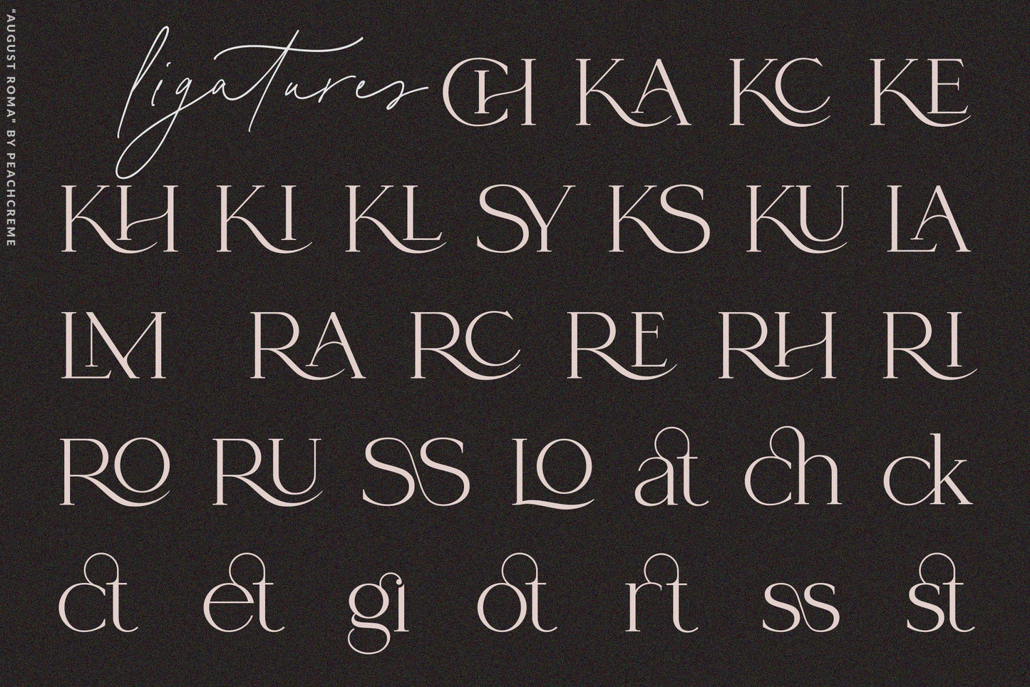August Roma // Elegant Luxury Font Duo