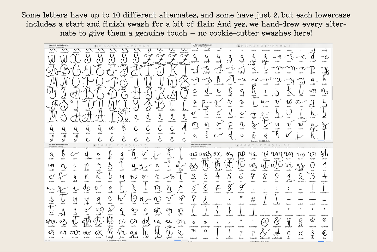 Letters from Madelyn // Quirky Script Font