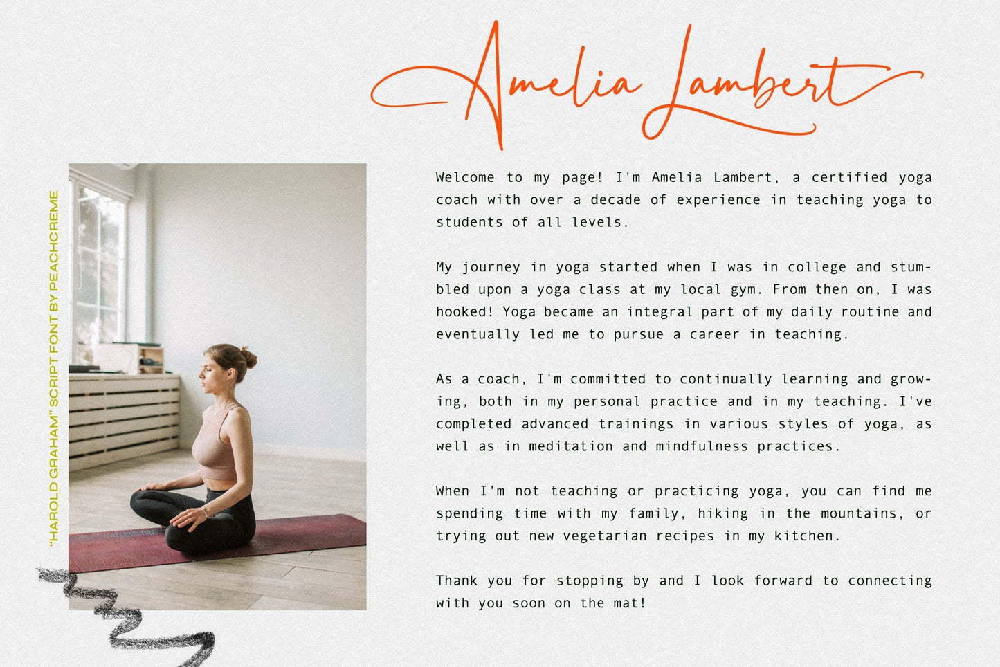 Harold Graham // Signature Font