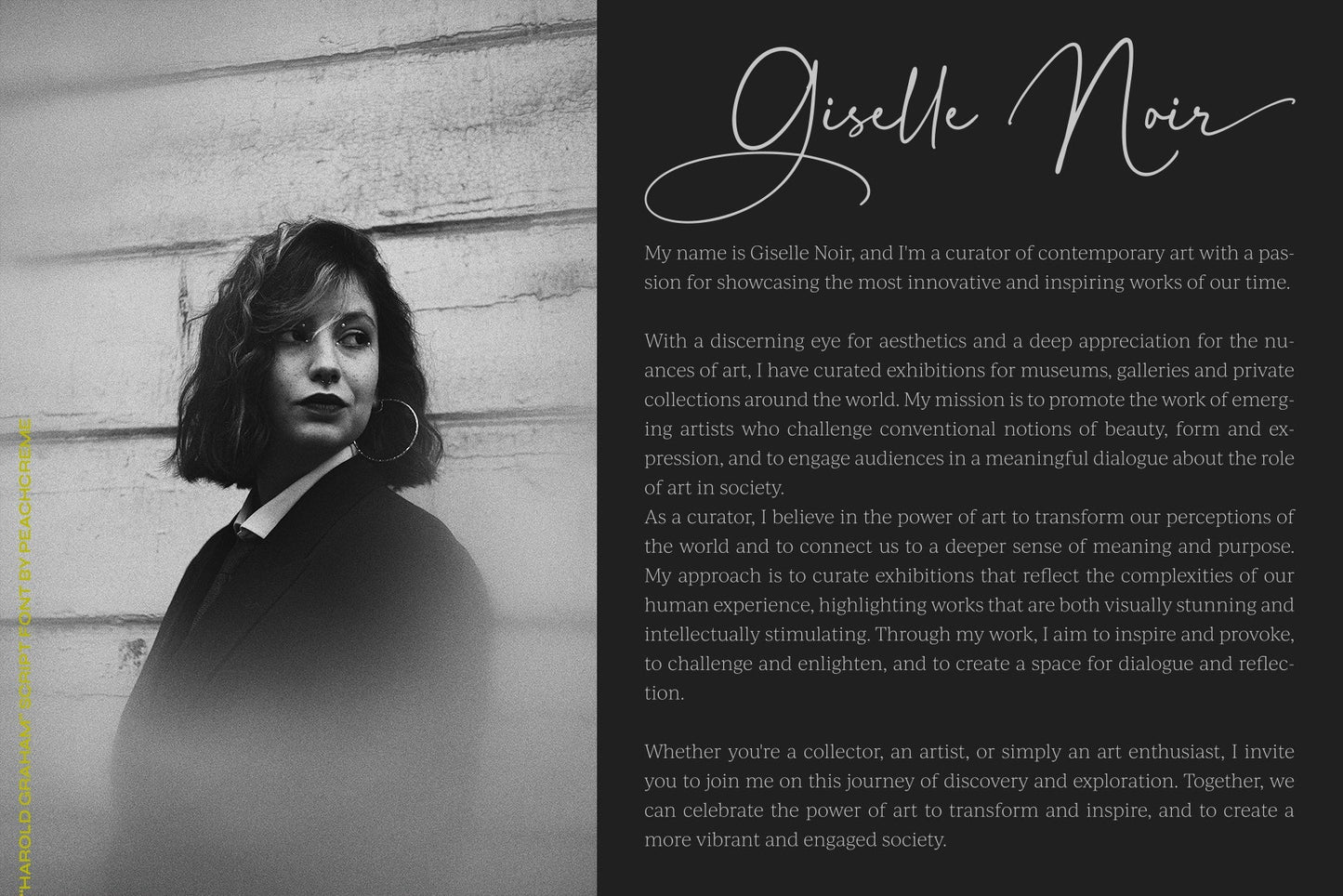 Harold Graham // Signature Font