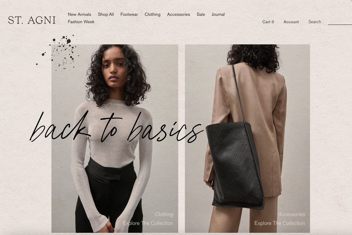 the stylish babes. modern script