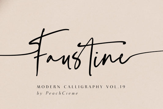 Faustine Modern Script Font