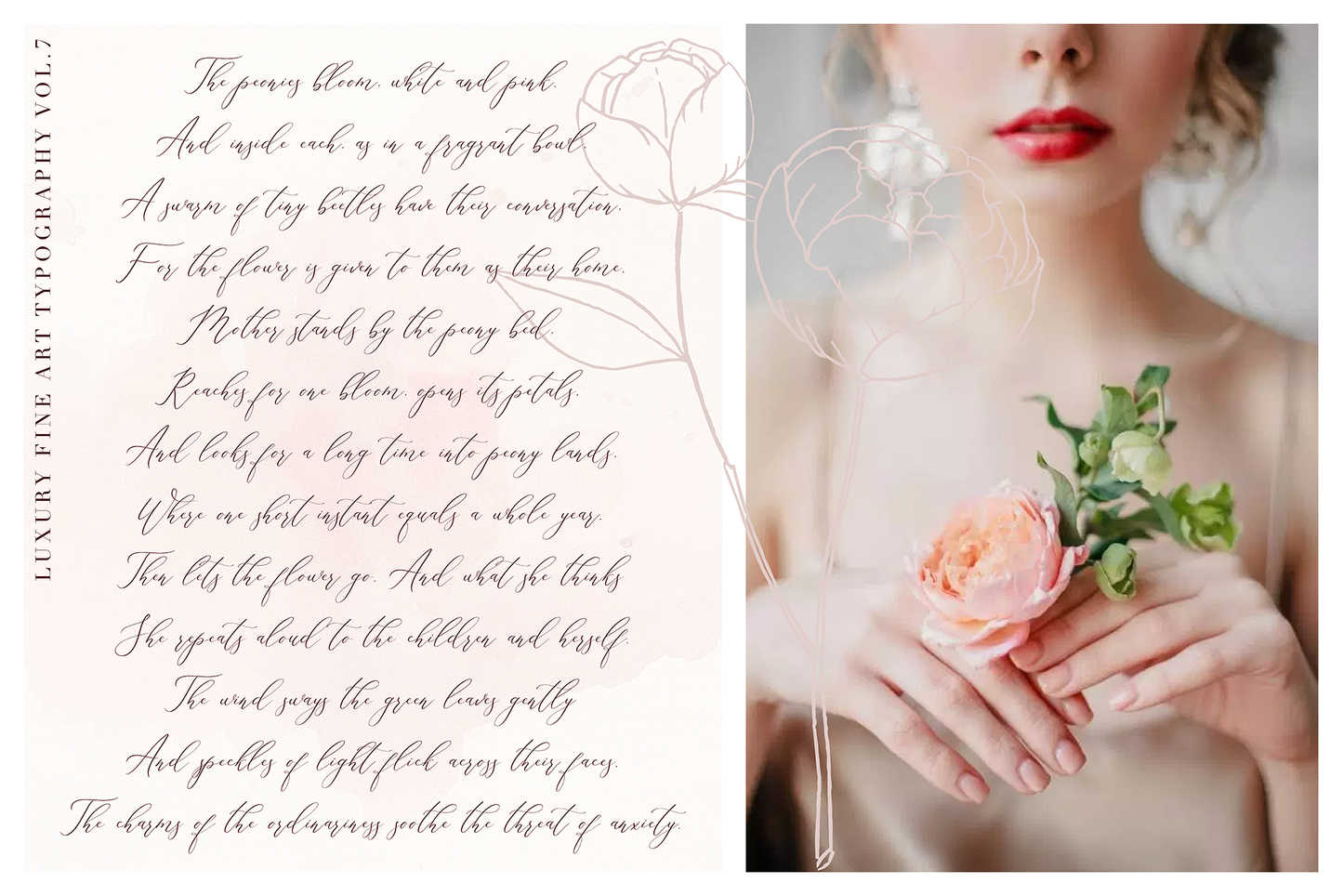 Floral Hearts Script